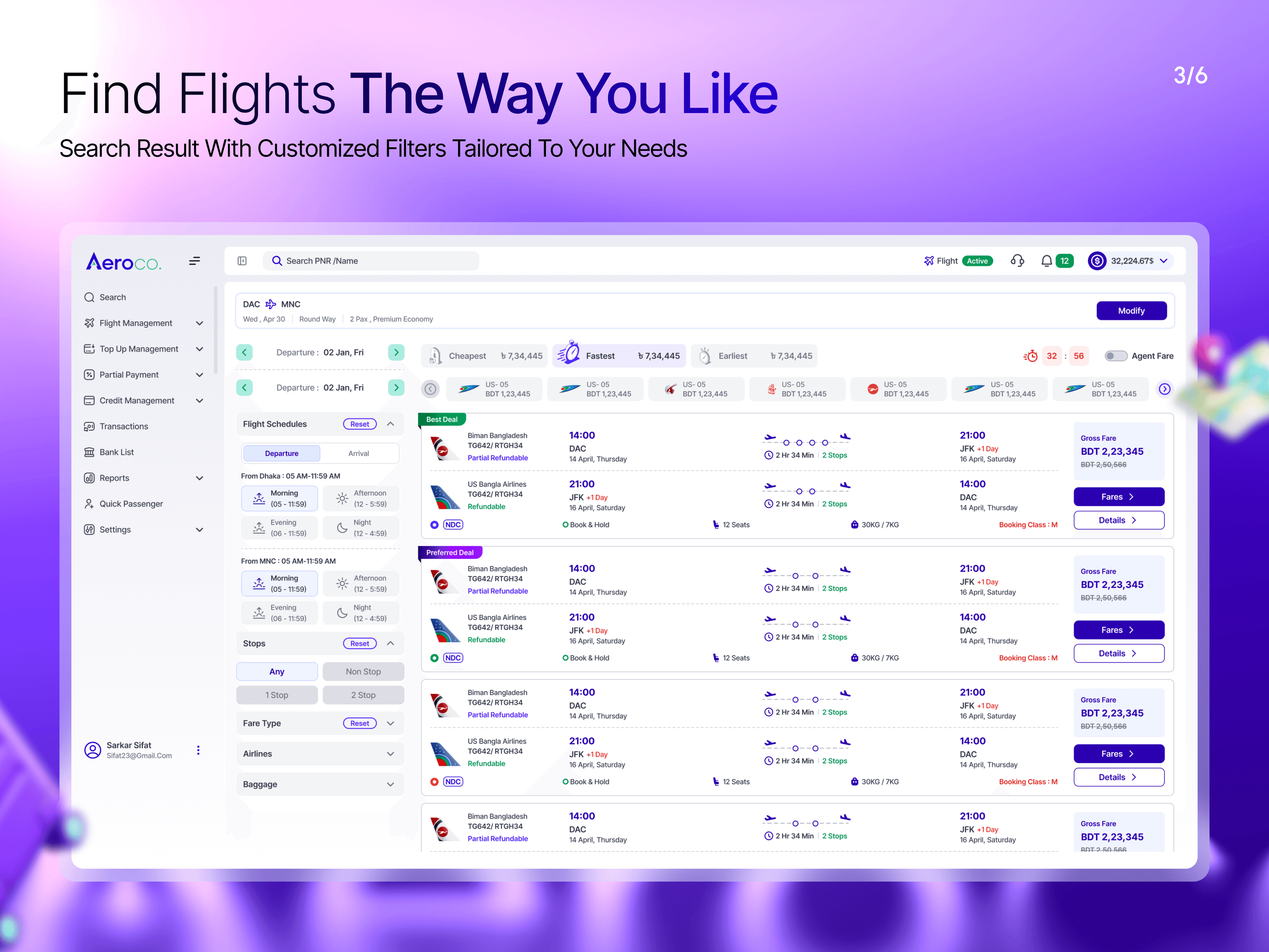 Aeroco - White Label OTA & Travel Booking Platform thumbnail 3