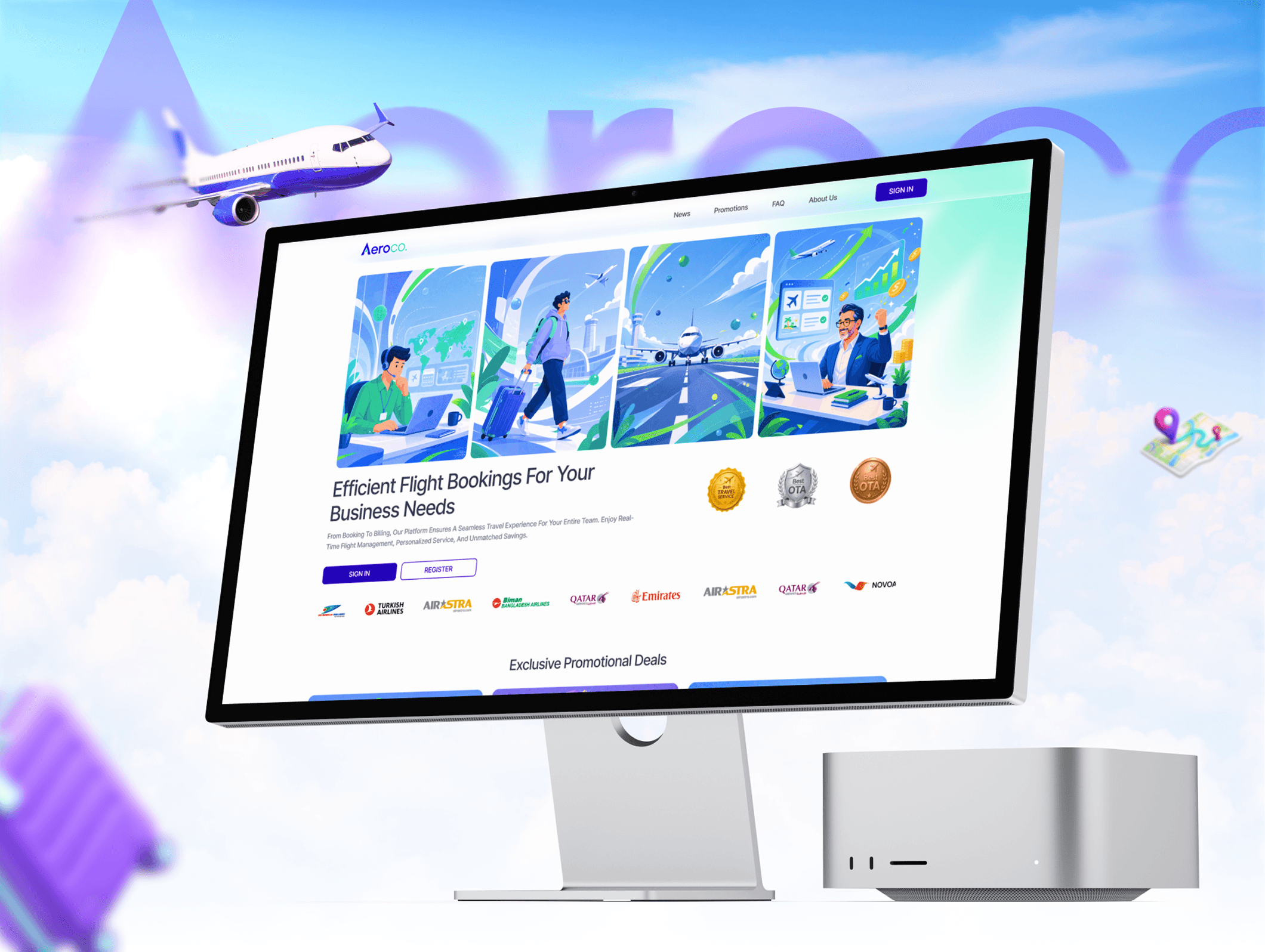 Smooth Booking Interface Showcase